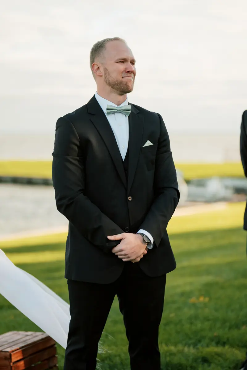 Wedding portrait, radiant and cinematic