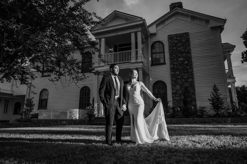 Editorial styled wedding shoot portrait